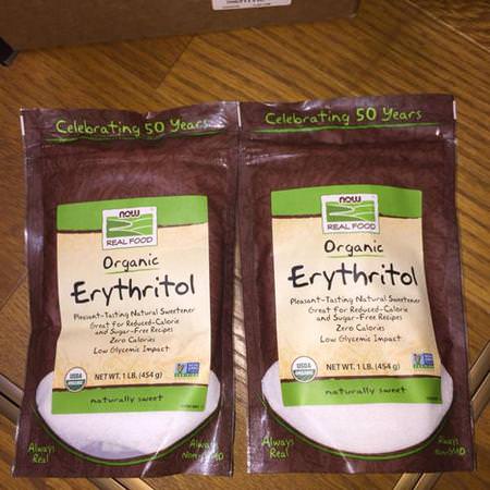 Now Foods Erythritol - Erythritol, المحليات, العسل
