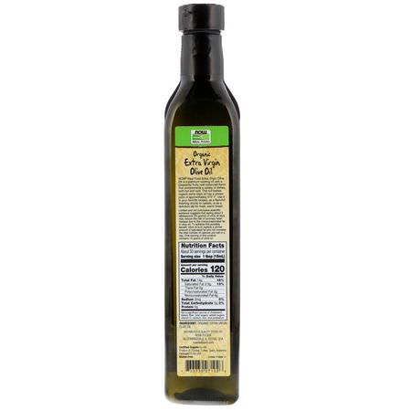 Now Foods, Real Food, Organic Extra Virgin Olive Oil, 16.9 fl oz (500 ml):زيت الزيت,ن ,الخل