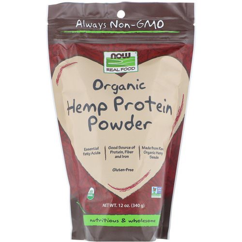 Now Foods, Real Food, Organic Hemp Protein Powder, 12 oz (340 g) فوائد