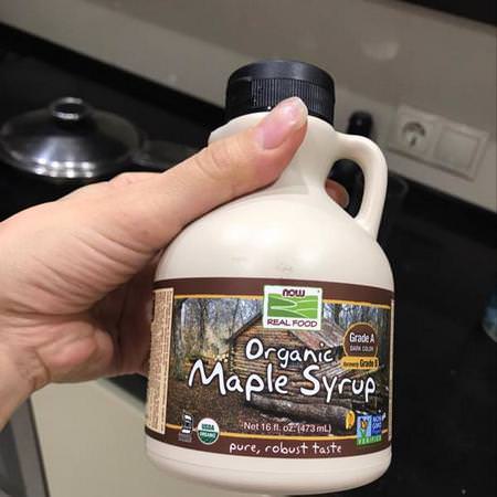 Now Foods Maple Syrup - شراب القيقب, المحليات, العسل
