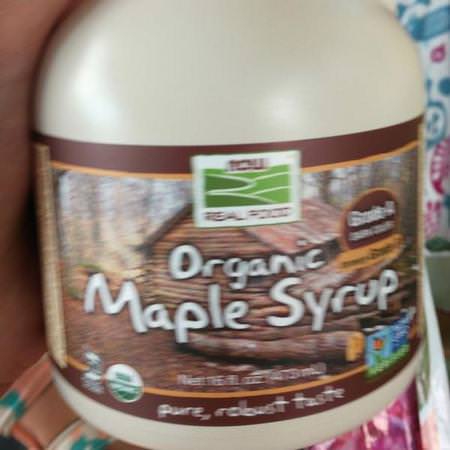 Now Foods, Real Food, Organic Maple Syrup, Grade A, Dark Color, 16 fl oz (473 ml)