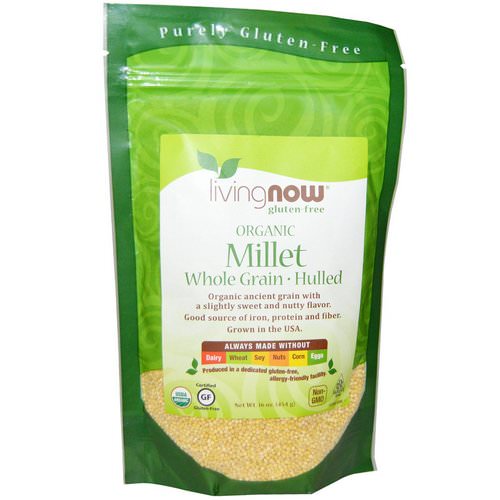 Now Foods, Real Food, Organic Millet Whole, Gluten Free, 16 oz (454 g) فوائد