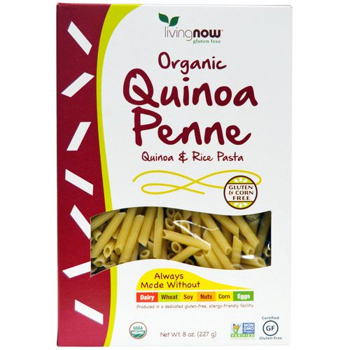 Now Foods, Real Food, Organic Quinoa Penne, Quinoa & Rice Pasta, 8 oz (227 g) فوائد