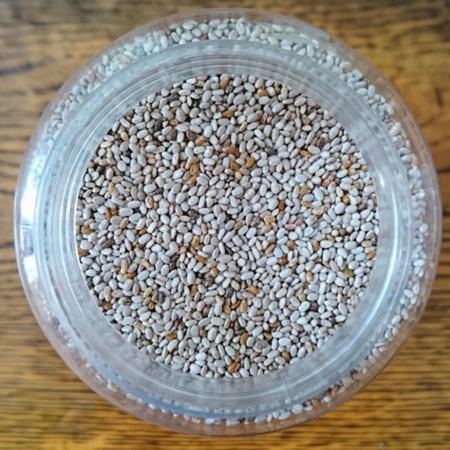 Now Foods, Real Food, Organic White Chia Seed, 1 lb (454 g)
