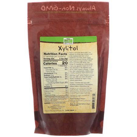 Now Foods, Real Food, Xylitol, 1 lb (454 g):Xylitol, المحليات