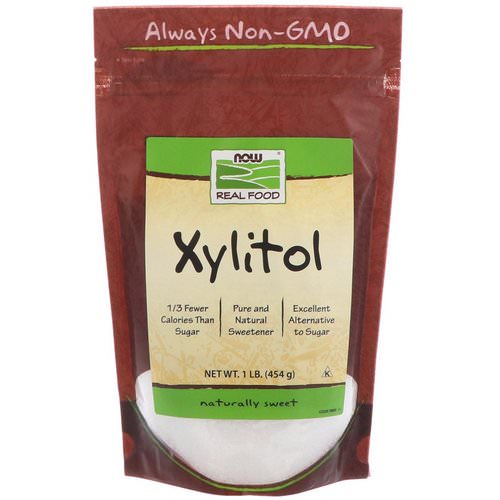Now Foods, Real Food, Xylitol, 1 lb (454 g) فوائد