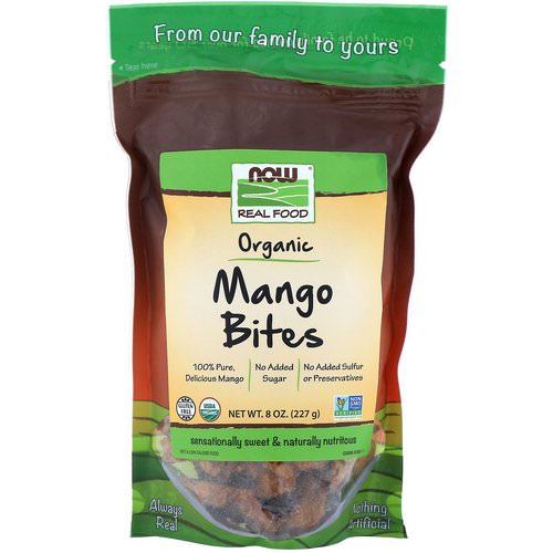 Now Foods, Real Foods, Organic Mango Bites, 8 oz (227 g) فوائد