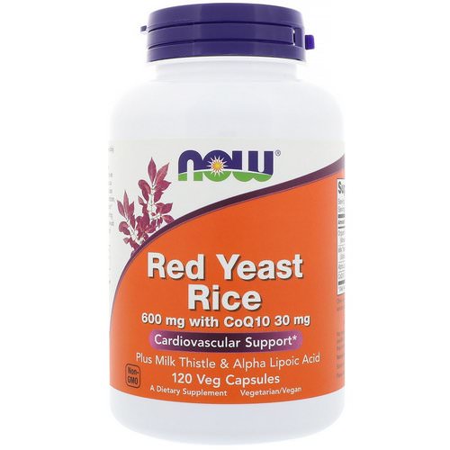 Now Foods, Red Yeast Rice, 120 Veg Capsules فوائد
