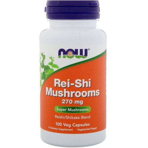 Now Foods, Rei-Shi Mushrooms, 270 mg, 100 Veg Capsules فوائد