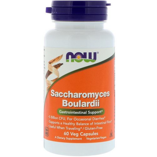 Now Foods, Saccharomyces Boulardii, Gastrointestinal Support, 60 Veg Capsules فوائد