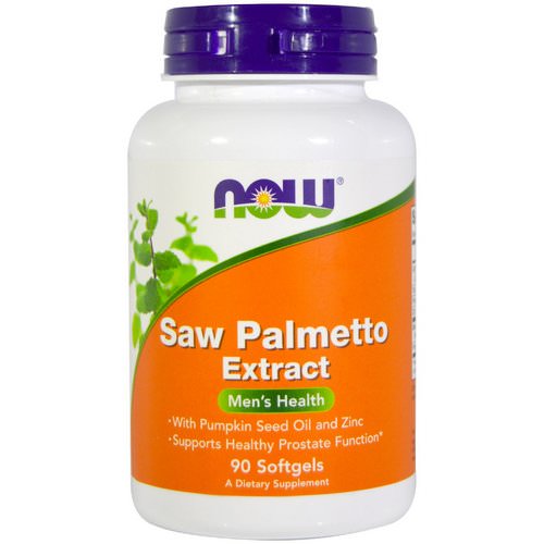 Now Foods, Saw Palmetto Extract, With Pumpkin Seed Oil and Zinc, 160 mg, 90 Softgels فوائد