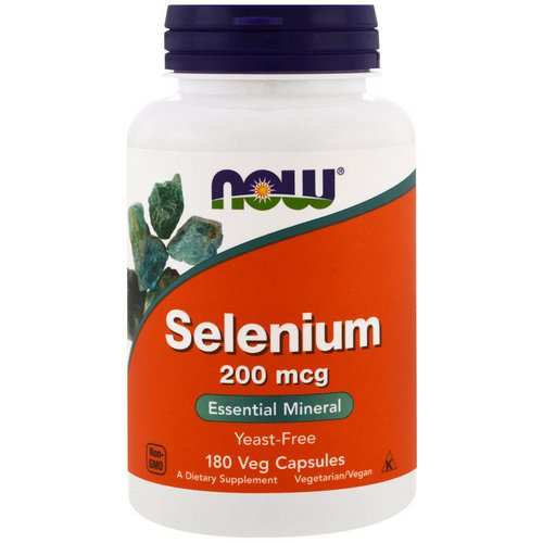 Now Foods, Selenium, 200 mcg, 180 Veggie Caps فوائد
