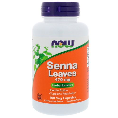 Now Foods, Senna Leaves, 470 mg, 100 Veg Capsules فوائد