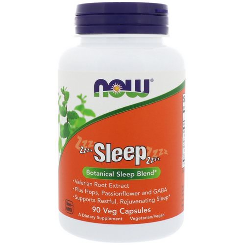 Now Foods, Sleep, Botanical Sleep Blend, 90 Veg Capsules فوائد