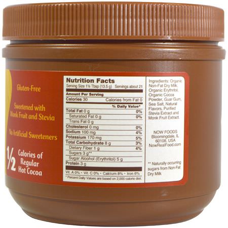 Now Foods, Slender Hot Cocoa, 10 oz (284 g):الكاكا, شرب الش,ك,لاته