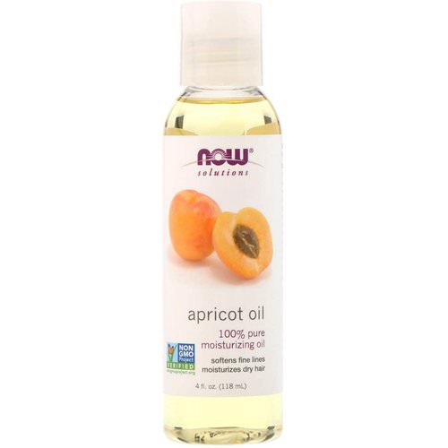 Now Foods, Solutions, Apricot Oil, 4 fl oz (118 ml) فوائد