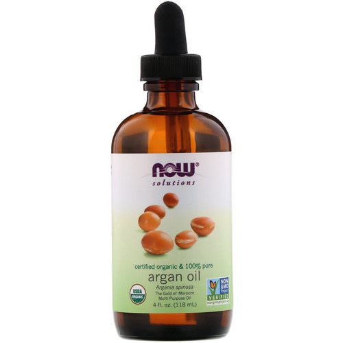 Now Foods, Solutions, Certified Organic & 100% Pure Argan Oil, 4 fl oz (118 ml) فوائد