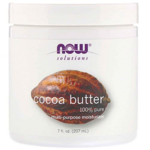 Now Foods, Solutions, Cocoa Butter, 7 fl oz (207 ml) فوائد
