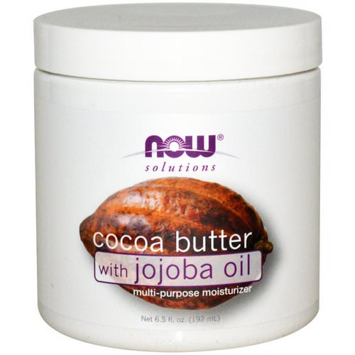 Now Foods, Solutions, Cocoa Butter, with Jojoba Oil, 6.5 fl oz (192 ml) فوائد