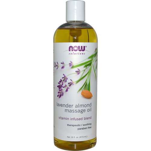 Now Foods, Solutions, Lavender Almond Massage Oil, 16 fl oz (473 ml) فوائد