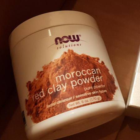 Now Foods, Solutions, Moroccan Red Clay Powder, 6 oz (170 g)
