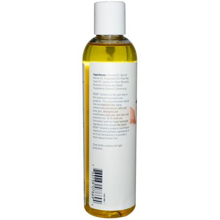 Now Foods, Solutions, Tranquil Rose Massage Oil, 8 fl oz (237 ml):زيت التدليك,زي,ت التدليك