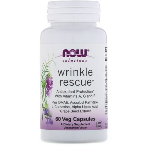 Now Foods, Solutions, Wrinkle Rescue, 60 Veg Capsules فوائد