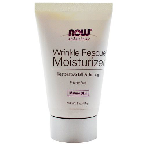 Now Foods, Solutions, Wrinkle Rescue Moisturizer, 2 oz (57 g) فوائد