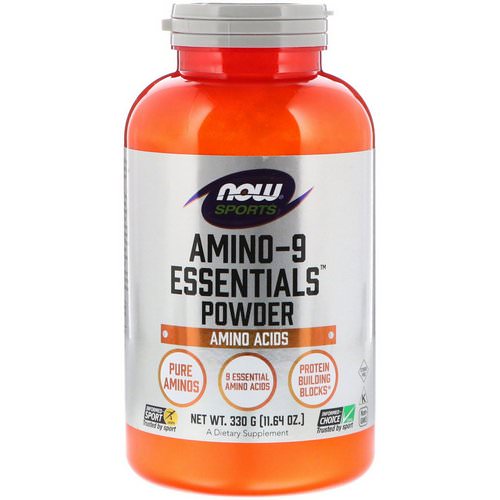 Now Foods, Sports, Amino-9 Essentials Powder, 11.64 oz (330 g) فوائد