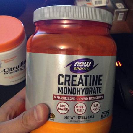 Now Foods, Sports, Creatine Monohydrate, Pure Powder, 2.2 lbs (1 kg)