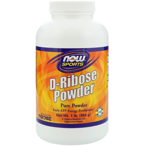 Now Foods, Sports, D-Ribose Powder, 1 lb (454 g) فوائد