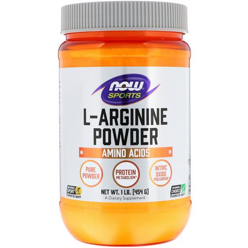 Now Foods, Sports, L-Arginine Powder, 1 lb (454 g) فوائد