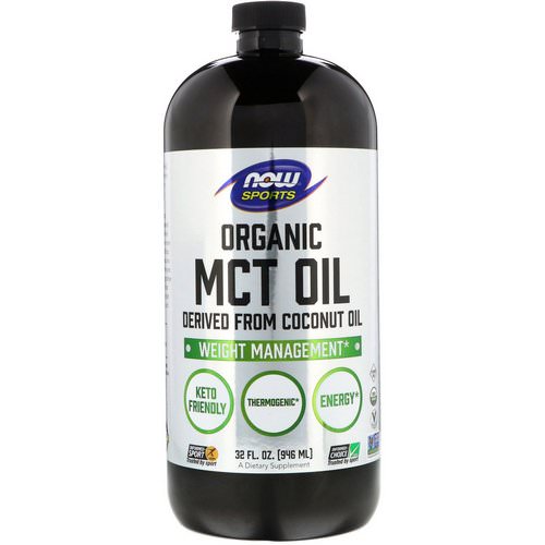 Now Foods, Sports, Organic MCT Oil, 32 fl oz (946 ml) فوائد