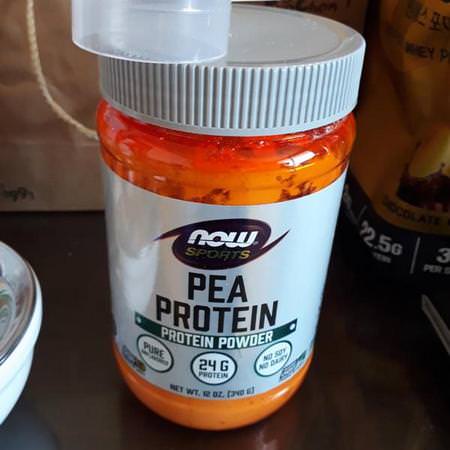 Now Foods, Sports, Pea Protein, Natural Unflavored, 12 oz (340 g)