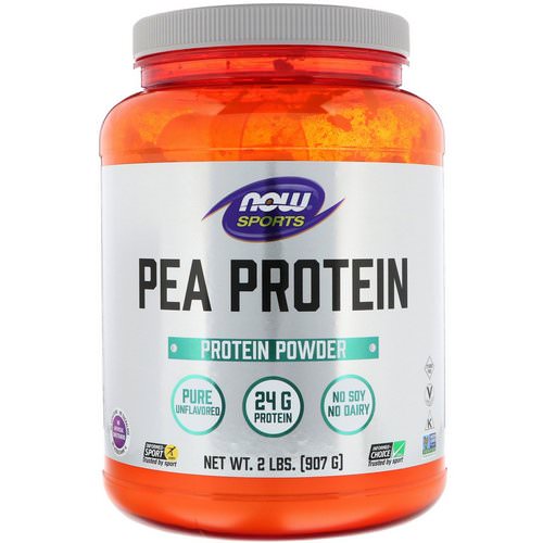Now Foods, Sports, Pea Protein, Pure Unflavored, 2 lbs (907 g) فوائد