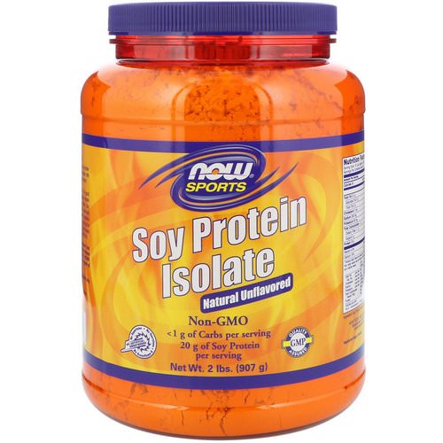 Now Foods, Sports, Soy Protein Isolate, Natural Unflavored, 2 lbs (907 g) فوائد