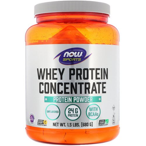 Now Foods, Sports, Whey Protein Concentrate, Unflavored, 1.5 lbs (680 g) فوائد
