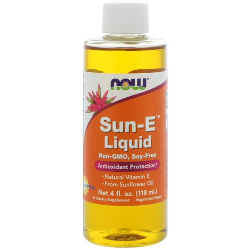 Now Foods, Sun-E Liquid, 4 fl oz (118 ml) فوائد