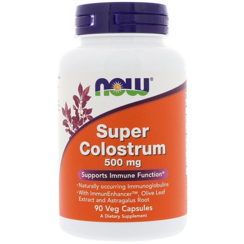 Now Foods, Super Colostrum, 500 mg, 90 Veg Capsules فوائد