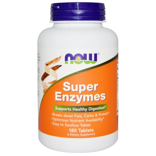 Now Foods, Super Enzymes, 180 Tablets فوائد
