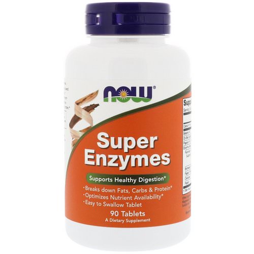 Now Foods, Super Enzymes, 90 Tablets فوائد