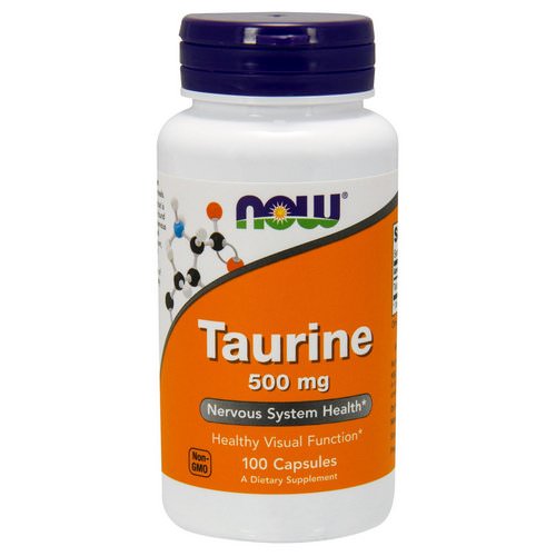 Now Foods, Taurine, 500 mg, 100 Capsules فوائد