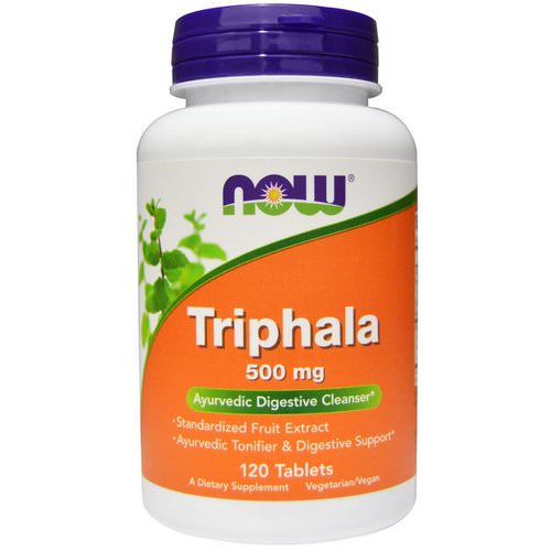 Now Foods, Triphala, 500 mg, 120 Tablets فوائد