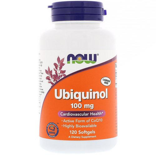 Now Foods, Ubiquinol, 100 mg, 120 Softgels فوائد