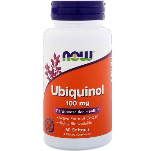 Now Foods, Ubiquinol, 100 mg, 60 Softgels فوائد