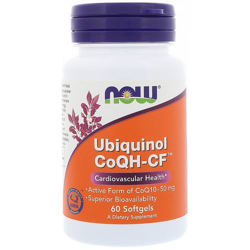 Now Foods, Ubiquinol CoQH-CF, 60 Softgels فوائد