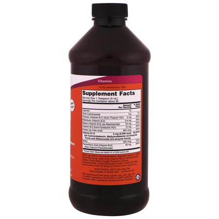 Now Foods, Ultra B-12, 5,000 mcg, 16 fl oz (473 ml):مجمع فيتامين ب, فيتامين ب