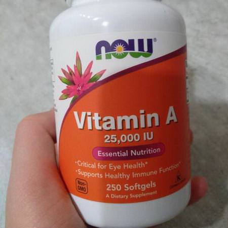 Now Foods Vitamin A - فيتامين أ, الفيتامينات, المكملات الغذائية