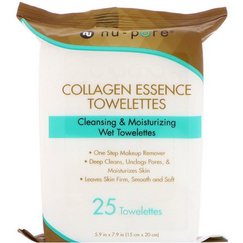 Nu-Pore, Collagen Essence Towelettes, 25 Towelettes فوائد