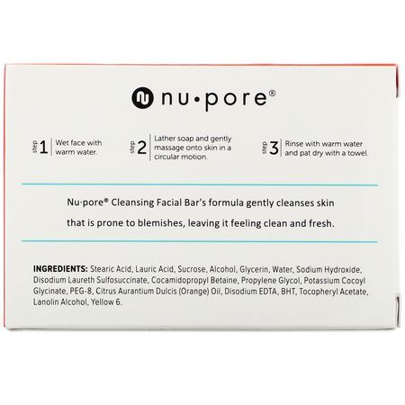 Nu-Pore Face Soap Acne Blemish - عيب, حب الشباب, الأمصال, العلاجات